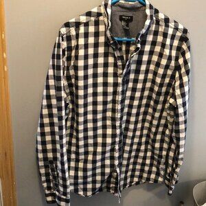 Forever 21 mens Buffalo checkered button up long sleeve size large